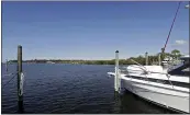  ?? CHRIS O’MEARA — THE ASSOCIATED PRESS FILE ?? Boats are shown moored in the Anclote River near the old Stauffer chemical plant site in Tarpon Springs, Fla.