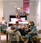  ??  ?? At John Lewis, a handful of media influencer­s spent a night sleeping on their mattresses