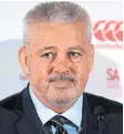  ??  ?? Warren Gatland.