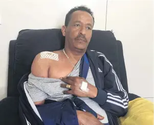  ?? PHOTO: THE NEW ZEALAND HERALD ?? Taxi driver Alem Tesema, who was shot in his taxi in Miramar, Wellington, last Saturday.