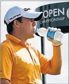  ??  ?? Richie Ramsay cools off at The Open at Turnberry in 2009, won by Stewart Cink (inset below)