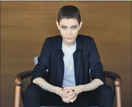  ?? Wally Skalij Los Angeles Times ?? ON “BILLIONS,” Asia Kate Dillon’s math-genius character has been “a teaching tool,” they say, “about nonbinary gender identity as well as finance and corruption.” Dillon also made an impression this year as the Adjudicato­r in “John Wick: Chapter 3 — Parabellum.”