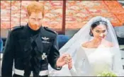  ?? AFP ?? When Harry wed Meghan: The Duke and Duchess of Sussex.
