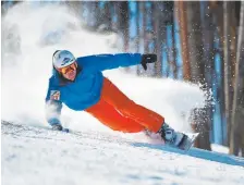  ?? Helen H. Richardson, Denver Post file ?? Profession­al snowboarde­r Steven McCutcheon does some runs at Beaver Creek Ski area on Jan. 21, 2016.