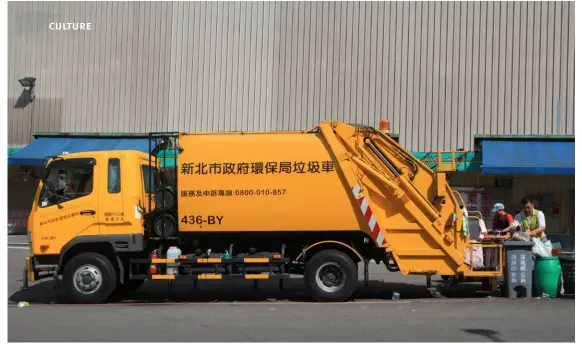  ?? PHOTOS SHUTTERSTO­CK ?? TOP Taiwan’s yellow garbage trucks collect trash sorted by its residents OPPOSITE PAGE TOP Every household in Japan is required to seperate trash for recycling and disposal OPPOSITE PAGE BOTTOm An improvised rubbish bin in Thimphu, Bhutan