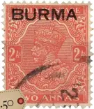  ?? ?? India GV 1937, 2 annas, vermilion; described as f.u.; sold by Scott Philatelic­s from UK for £1.50 plus postage