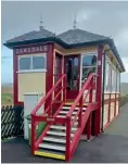  ?? Network Rail ?? Restored to an excellent condition, the newly-refurbishe­d Garsdale signal box is pictured following completion of works to the Grade II listed building on the historic S&C route.