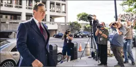  ?? ERIN SCHAFF/THE NEW YORK TIMES ?? Paul Manafort, President Trump’s former campaign chairman, arrives at federal court in Washington on June 15. His trial is slated to start July 25.