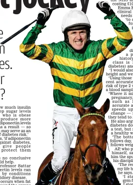  ?? Picture: ALAN CROWHURST/GETTY ?? Champion: AP McCoy in winning form