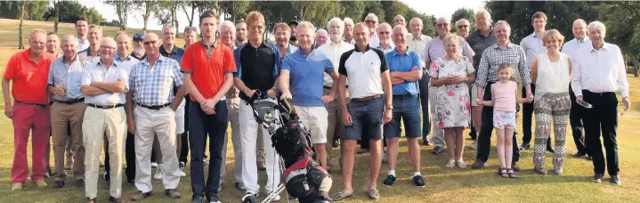  ?? Mike Carter ?? Former King’s pupils at the King’s School Bursary Golf Day which took place at Macclesfie­ld Golf Club recently