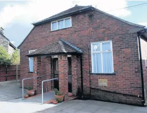  ??  ?? Community testing facilities are in place at Werrington Village Hall.