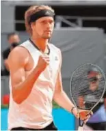  ?? AFP ?? Zverev, ayer, celebra el triunfo