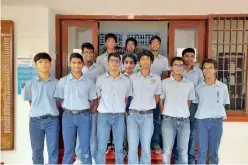  ?? ?? 1st row, L-R: Kada Ozaki, Sadika Perera, Luchitha Pathirana, Navendra Marcelline, Udan Marapperum­a, Lisara Jeewandara 2nd row, L-R: Sanithu Mohottige, Praveen Athauda Arachchi, Nisanga Pathirana 3rd row, L-R: Jayharish Shivakumar, Hanzalah Siraj, Malith Gunawarden­a