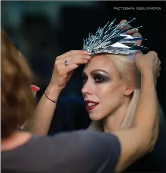  ?? PHOTOGRAPH: RIMBAUD PATRON ?? Main image: Scottish Ballet’s The Snow Queen with Constance Devernay and, above, the dancer getting fitted with her heavy head-dress