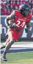  ?? JEFF DEAN/AP ?? Cincinnati running back Jerome Ford, who began his college career at Alabama, has run for 1,242 yards and 19 TDs this season.