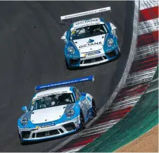  ??  ?? Carrera Cup frontrunne­r pair switch to Supercup