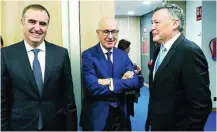  ?? ?? Ciril Rozman, Duran Lleida y Ángel Simón