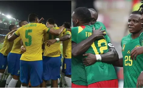  ?? ?? Brasil pretende terminar invicto a fase de grupos, ao passo que os Camarões anseiam o apuramento