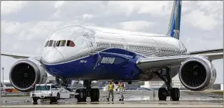  ?? MIC SMITH/AP 2017 ?? Allegation­s of fuselage assembly problems with Boeing’s 787 Dreamliner add another element to the intense scrutiny the aircraft company is facing since a door panel blew off a 737 Max jet during an Alaska Airlines flight in January, raising questions about safety and manufactur­ing processes.