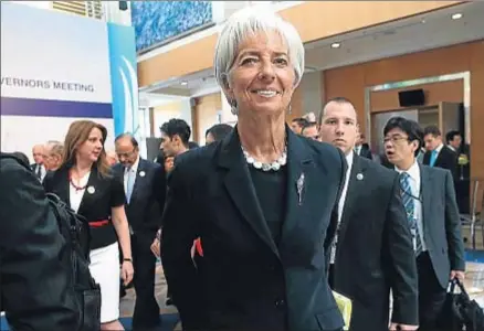  ?? ADEM ALTAN / AFP ?? Christine Lagarde, directora gerente del FMI, ayer en la reunión del G-20 en Ankara