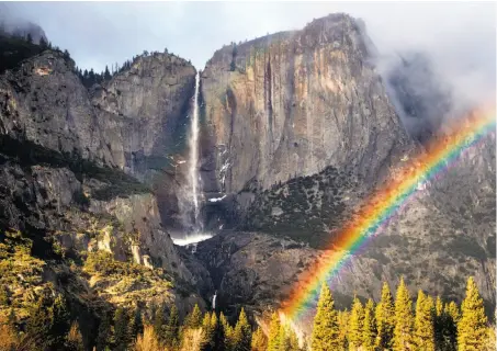  ?? Photos by Michael Macor / The Chronicle ?? Yosemite faces a host of challenges, including preserving and providing access to popular sites such as Yosemite Falls.