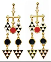  ?? Mamater Les Mosaics earrings, ?? £105, mamater.com