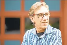  ??  ?? Brian Vance outside his home in Havertown, Pennsylvan­ia. A Republican who didn’t vote for Trump in 2016, Vance is leaning toward supporting the president this year.