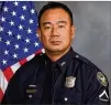  ?? ATLANTA POLICE DEPARTMENT ?? Police Officer Sung Kim said he believed the unarmed man he shot in the face had a weapon.