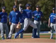  ?? RICK MADONIK/TORONTO STAR ?? Marcus Stroman and company want to pitch late into games, to the pleasure of pitching coach Pete Walker.