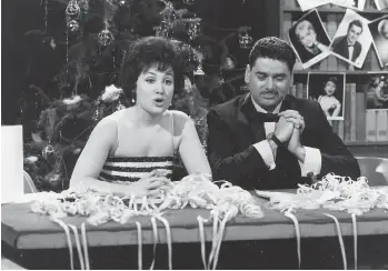  ?? TÉLÉ-MÉTROPOLE ?? L’animateur Réal Giguère a piloté plusieurs émissions à succès, dont Dix sur dix en compagnie d’Anita Barrière, en 1961, sur les ondes de Télé-Métropole.