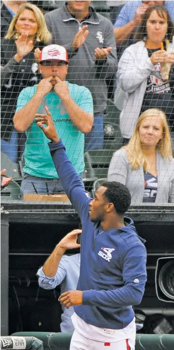  ?? MARK BLACK/AP ?? Tim Anderson waves to the crowd following the 2019 season finale after becoming the third White Sox player to win a batting title.