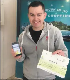  ??  ?? Duleek lotto winner Karl Scarff who scooped more than €45,000 playing lotto online.