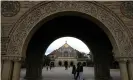  ??  ?? Stanford University in California, one of the universiti­es named in the case. Photograph: Justin Sullivan/Getty Images