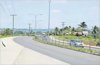  ?? Picture: SUPPLIED ?? The four-lane roads along the Nakasi-Nausori corridor are now open for commuters.