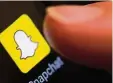  ?? Foto: Patrick Seege, dpa ?? Snapchat ist eine populäre Foto App. Der Kurs der Aktie sackte jetzt auf einen neuen Tiefpunkt.