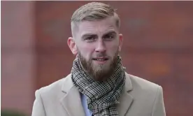  ?? Photograph: Jacob King/PA ?? Oli McBurnie arrives at Nottingham magistrate­s court where he was cleared of assault by beating.