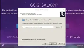  ??  ?? There’s been a lot of demand for a Linux GOG Galaxy client. Hopefully, when it arrives it won’t suffer these sort of cosmetic ills.