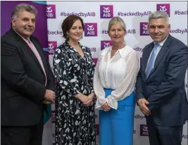  ?? Photos by Domnick Walsh ?? Sean Healy, AIB, Tina O’Dwyer, Josephine O’Driscoll and Tralee AIB branch manager Stephen Stack.