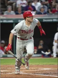  ?? ASSOCIATED PRESS FILE ?? All-star catcher J.T. Realmuto said would not mind staying in Philadelph­ia. He is eligible for arbitratio­n and could become a free agent after next season.