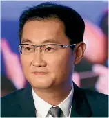  ?? PHOTO: REUTERS ?? Chinese billionair­e Pony Ma is the co-founder and CEO of Tencent Holdings, which owns WeChat.