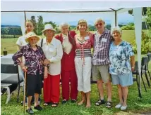  ??  ?? Olivia Rose is third from right in this photo taken at a family reunion in 2007. The family believe she was born in Rotorua in 1949, making her about 70 now.