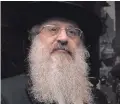  ??  ?? Undeterred: Rabbi David Singer