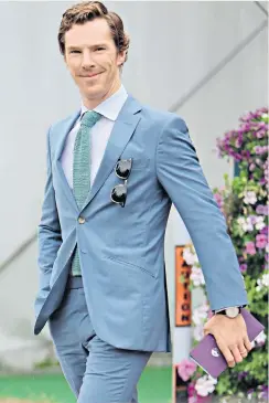  ??  ?? Good taste: if train travel is good enough for Benedict Cumberbatc­h, it is for us all