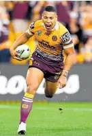  ?? Photo / Getty Images ?? Jamayne Isaako scored 20 points for the Broncos last night — just one more would have seen the Warriors heading to Brisbane this weekend.