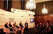  ??  ?? Autonomous cars and racing were on the agenda at the Motorsport Leaders Business Forum