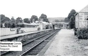  ??  ?? Yesteryear Comrie Station. Pic: David Ferguson