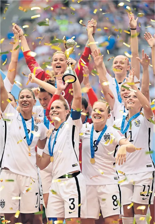  ??  ?? The US became the most successful nation after winning their third Women’s World Cup title.