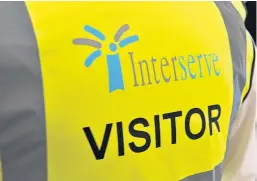 ??  ?? Shares in Interserve crashed yesterday as details of a stock dilution plan were revealed.