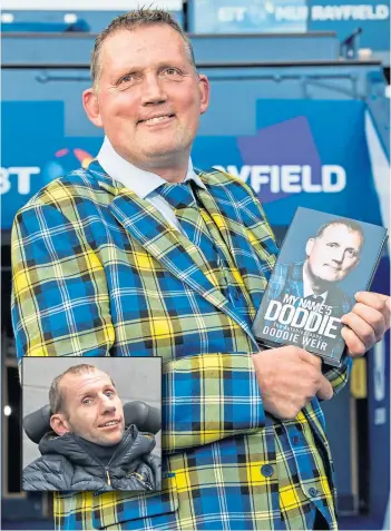  ?? ?? INSPIRATIO­NAL: Doddie Weir’s work has been hailed by Rob Burrow, inset.