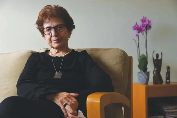  ?? ?? ROMANIAN-BORN Holocaust survivor Ruth Haran says she experience­d a second Holocaust on Oct. 7.